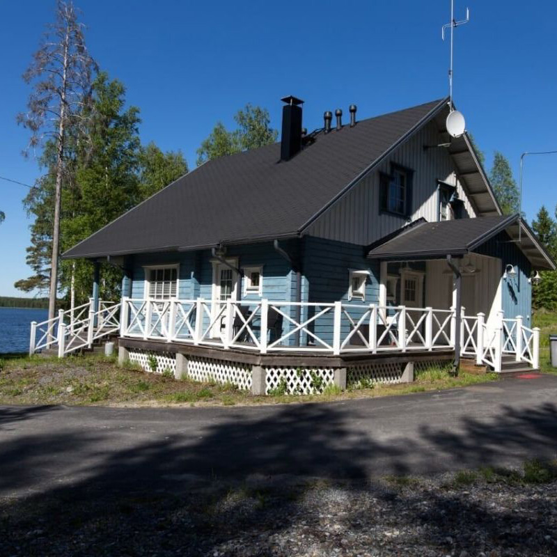 Blue Cabin from outside